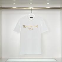 2026おすすめアイテム  BALMAIN 偽物 Tシャツ バルマン ゴールドロゴ 100%コットン生地 