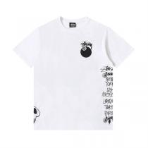 ストリート感満載 2026ステューシー 偽物 Tシャツ Tシャツ 顔料染め 8番玉 どくろ 男女兼用