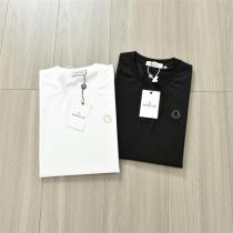 シンプルが最高☆☆ モンクレール スーパーコピー Tシャツ 刺繡ロゴ MONCLER 丸首デザイン 柔軟性100%