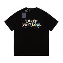 草間彌生 × ルイヴィトン スーパーコピー Tシャツ LOUIS VUITTON × YK コラボ 水玉 柄 プリント 純綿生地 