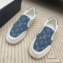 エレガントな雰囲気♪LOUIS VUITTON スーパーコピー スニーカー ルイヴィトン モノグラム キャンバス＋レザー