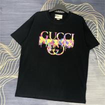 芸能人愛用★GUCC1 スーパーコピー Ｔシャツ ロゴ プリント 丸首 コットン 鮮やかなカラー 定番