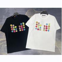 2026春夏新作 ルイヴィトン スーパーコピー Ｔシャツ LOUIS VUITTON ロゴプリント カジュアル 純綿生地 