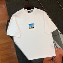 2026ss限定新作♪ BALENCIAGA コピー Tシャツ エッフェル塔 ポラロイド写真 PVC素材 オーバーサイズ