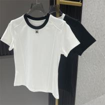 一枚で存在感を放つ CELINE スーパーコピー Tシャツ シンプル ニット素材 レディース セリーヌ