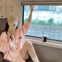 春夏の綺麗めアイテム MIUMIU コピー シャツ ストライプ ミュウミュウ 長袖 オーバーサイズ UVカット 2色