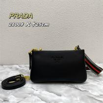 プラダ スーパーコピー ショルダーバッグ PRADA レディース ブラック  2種類ストラップ