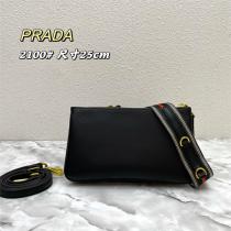 プラダ スーパーコピー ショルダーバッグ PRADA レディース ブラック  2種類ストラップ