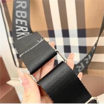 BURBERRY 偽物 ビジネスバッグ キャンバス チェック柄 ロゴプリント 調節可能ショルダーベルト バーバリー