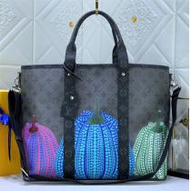 大容量ルイ･ヴィトン × 草間彌生M46434☆☆☆LV × YK ウィークエンド・トートバッグ新品LOUIS VUITTON 偽物☆
