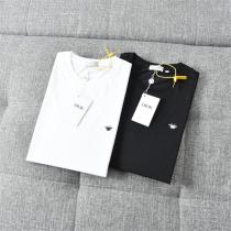 品質保証 DIORｔシャツコピー☆ディオール半袖洋服☆刺繡ロゴデザインシンプルスタイル☆ブラック☆ホワイト