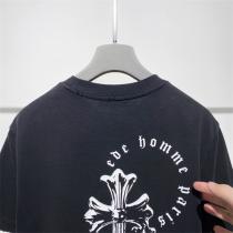  希少限定品♥高品質 クロムハーツ コピー Tシャツ CHROME HEARTS 純綿生地 水洗い処理 夏のコーデ