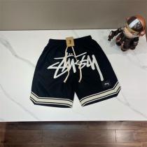 2026年夏のコーデ ステューシー 偽物 ハーフパンツ 大きいロゴ刺繡 ビーチパンツ オーバーサイズ STUSSY 