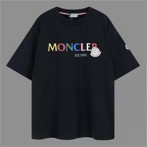 気軽に今っぽく モンクレール 偽物 Tシャツ 定番ロゴ プリント 柄 ミニマル風 MONCLER 男女兼用
