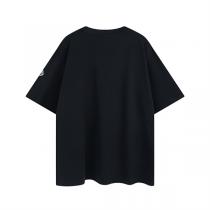 ★抜け感★ MONCLER コピー Tシャツ ロゴプリント 柄 コントラストカラー モンクレール 100%綿 2色