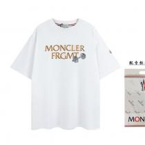 2026年超人気の品質 モンクレール コピー Tシャツ MONCLER 柄プリント 色落ちしない 綿 2色