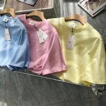 大人気定番デザイン AMI PARIS スーパー コピー Tシャツ 刺繡 マカロンカラー ハート♥ミニマル風 アミ パリス