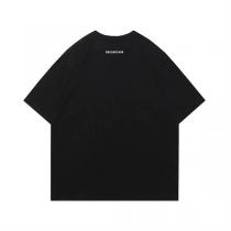 シンプルスタイル☆BALENCIAGA コピー Tシャツ ミルクティー ロゴ バレンシアガ コットン オーバーサイズ