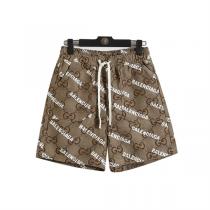 今年大好評♥ バレンシアガ コピー ハーフパンツ BALENCIAGAｘGUCC1 コラボ 綿素材 モノグラム プリント