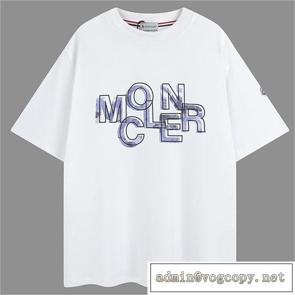 一目惚れした半袖 MONCLER スーパーコピー モンクレール Ｔシャツ 純綿 男女兼用   