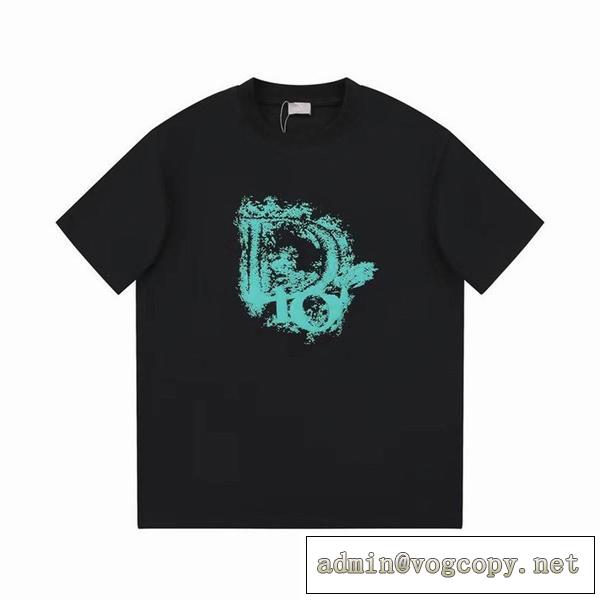 引き続きトレンド人気色 ディオール コピー Tシャツ DIOR 男女兼用 綿100%素材 5サイズ