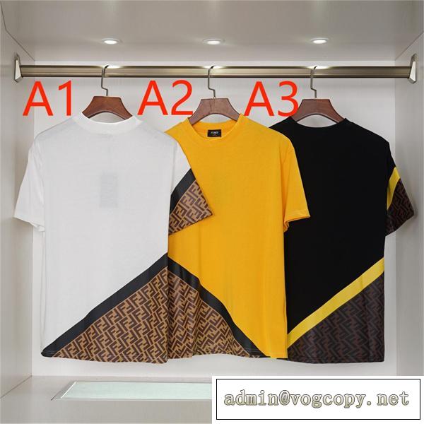 2026ssトレンド FENDI コピー Tシャツ フェンディ 3色 モノグラム ffロゴ コットンダブルガーゼ