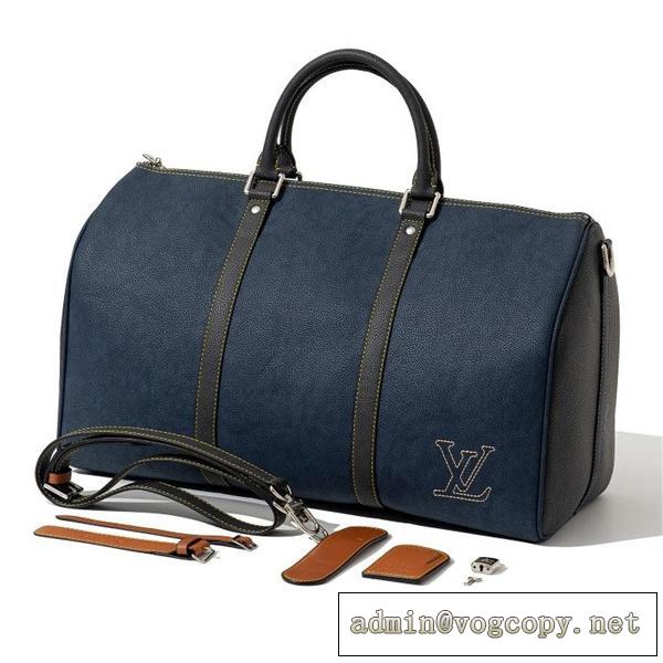 ルイヴィトン コピー ボストンバッグ LOUIS VUITTON keepallシリーズ レザー ロゴ 刺繡 2WAY ベルト付き