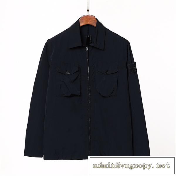 春夏ファッション STONE ISLAND スーパーコピー ジャケット ナイロン 防水性 通気性 軽量 肩章 ストーンアイランド