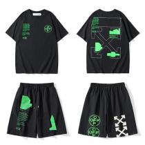 人気★Off-White オフホワイトコピー半袖上下着2点カジュアルスタイル2026最新作オシャレコーディネート