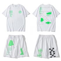 人気★Off-White オフホワイトコピー半袖上下着2点カジュアルスタイル2026最新作オシャレコーディネート