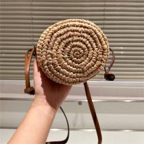 LOEWE コピー かごバッグ ミニ traffia and hemp bucket bag 2WAY 編み ロエベ