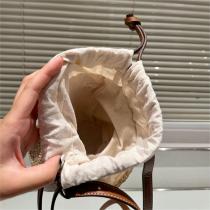 LOEWE コピー かごバッグ ミニ traffia and hemp bucket bag 2WAY 編み ロエベ