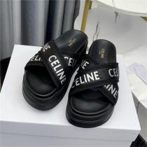 トレンド感を出す セリーヌ コピー サンダル CELINE メッシュ ジャカード テキスタイル スライド