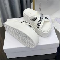 トレンド感を出す セリーヌ コピー サンダル CELINE メッシュ ジャカード テキスタイル スライド