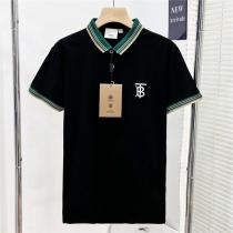 お得な BURBERRY 偽物 ポロシャツ ストライプ柄 ロゴ 刺繡 高通気性 純綿生地 バーバリー
