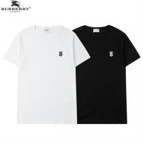 今年大好評 バーバリー スーパーコピー Tシャツ オデル生地 BURBERRY ロゴ刺繡 シンプル 半袖 