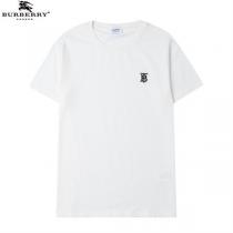 今年大好評 バーバリー スーパーコピー Tシャツ オデル生地 BURBERRY ロゴ刺繡 シンプル 半袖 