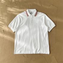 とても良い抜け感を演出 BURBERRY スーパーコピー ポロシャツ 100%コットン Vintage ストライプ柄 襟 刺繡
