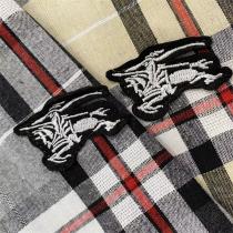 抜け感おすすめ バーバリー 偽物 ポロシャツ チェック柄 カジュアル BURBERRY コットン100% 