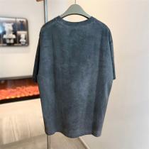 BURBERRY スーパーコピー Tシャツ 水洗い処理 BTロゴ ダークグレー バーバリー 男女兼用