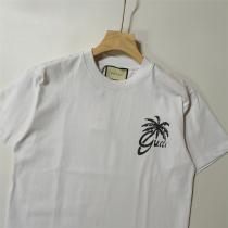芸能人愛用♡♡GUCC1 コピー Tシャツ ヤシの木 イラスト シンプル ロゴ プリント 綿 