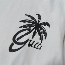 芸能人愛用♡♡GUCC1 コピー Tシャツ ヤシの木 イラスト シンプル ロゴ プリント 綿 