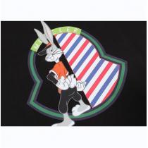 大人っぽい雰囲気が感じ モンクレール コピー Ｔシャツ MONCLER 100%綿生地 ダブルガーゼ バッグス・バニー