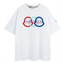 ☆MONCLER スーパーコピー Tシャツ ロゴ プリント 貼り付け飾り 綿生地...