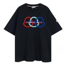 ☆MONCLER スーパーコピー Tシャツ ロゴ プリント 貼り付け飾り 綿生地 モンクレール ☆☆