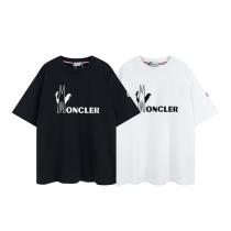 モンクレール スーパーコピー Tシャツ プリント ロゴ 半袖 男女兼用 コットン100% ☆MONCLER