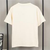 おすすめの春夏コーデ LOEWE スーパーコピー Tシャツ レザー 半袖 ロエベ 偽ポケット ロゴ  