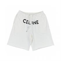 2026SNSで話題沸騰中 セリーヌ コピー ハーフパンツ CELINE モノグラム プリント ロゴ 男女兼用
