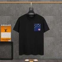 LOUIS VUITTON スーパーコピー Tシャツ デニムロゴ 貼り付け 綿生地 着心地が良く ルイヴィトン