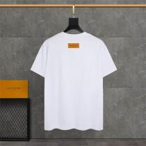 ソフトな生地感♪♪LOUIS VUITTON 偽物 Tシャツ ストレッチ性 貼り付け飾り ロゴ ルイヴィトン